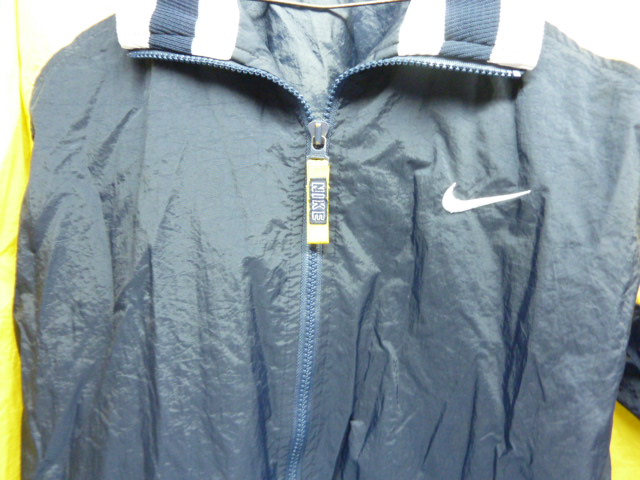Boys Mens Nike WindBreaker Blue Yellow Lightweight Jacket Sz 14-16 Red Swoosh | eBay